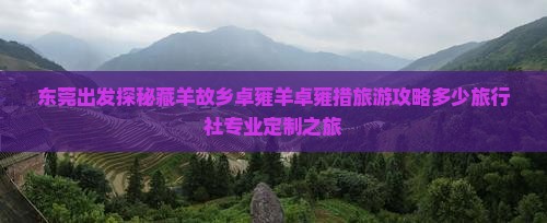 东莞出发探秘藏羊故乡卓雍羊卓雍措旅游攻略多少旅行社专业定制之旅