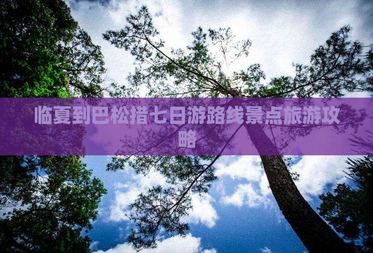 临夏到巴松措七日游路线景点旅游攻略