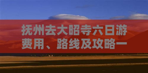 抚州去大昭寺六日游费用、路线及攻略一览