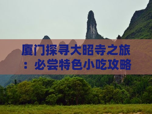 厦门探寻大昭寺之旅：必尝特色小吃攻略