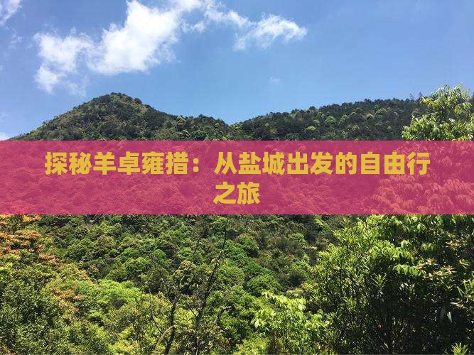 探秘羊卓雍措：从盐城出发的自由行之旅