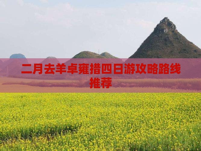 二月去羊卓雍措四日游攻略路线推荐
