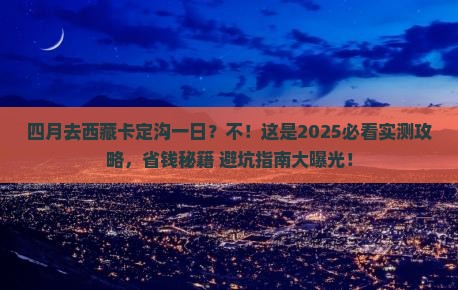 四月去西藏卡定沟一日
