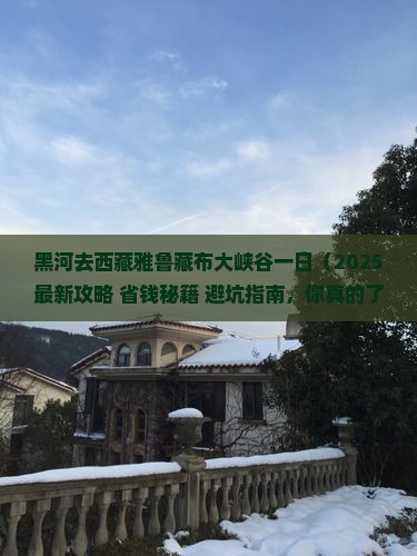 黑河去西藏雅鲁藏布大峡谷一日