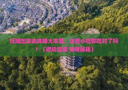 抚顺去西藏珠峰大本营旅游小吃