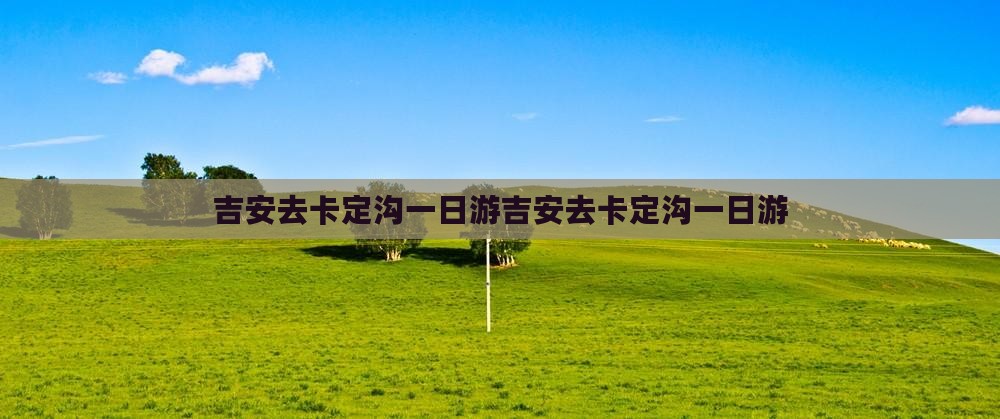 吉安去西藏卡定沟一日