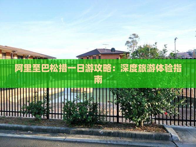 阿里至巴松措一日游攻略：深度旅游体验指南