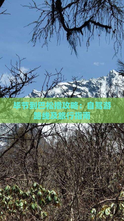 毕节到巴松措攻略：自驾游路线及旅行指南