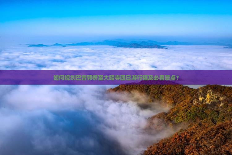 如何规划巴音郭楞至大昭寺四日游行程及必看景点？
