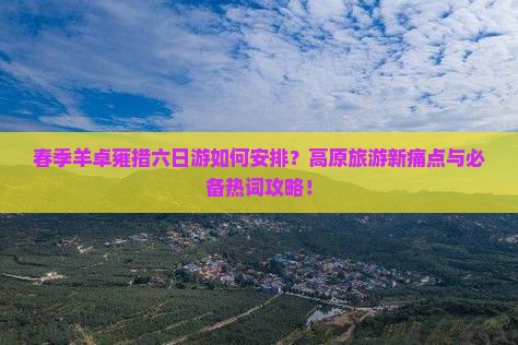 春季羊卓雍措六日游如何安排？高原旅游新痛点与必备热词攻略！