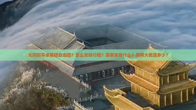 大同到羊卓雍措自由团？怎么安排行程？需要准备什么？费用大概是多少？