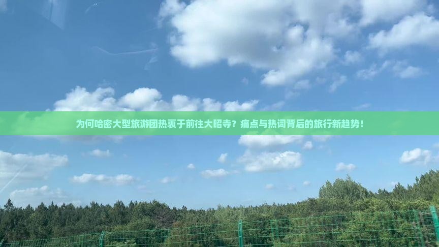 为何哈密大型旅游团热衷于前往大昭寺？痛点与热词背后的旅行新趋势！