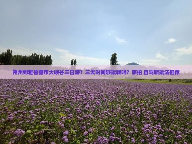 朔州到雅鲁藏布大峡谷三日游？三天时间够玩转吗？旅拍+自驾新玩法推荐