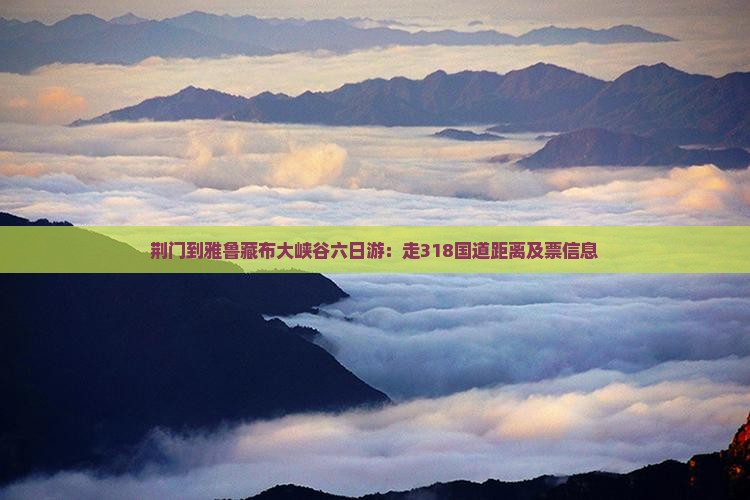 荆门到雅鲁藏布大峡谷六日游：走318国道距离及票信息