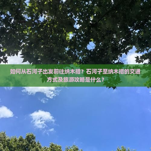 如何从石河子出发前往纳木措？石河子至纳木措的交通方式及旅游攻略是什么？