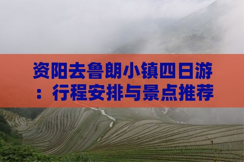 资阳去鲁朗小镇四日游：行程安排与景点推荐