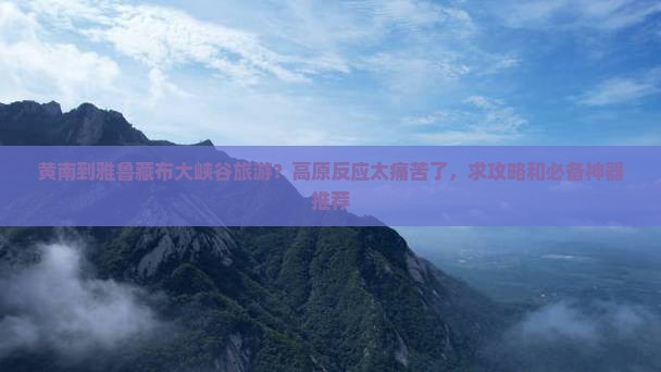 黄南到雅鲁藏布大峡谷旅游？高原反应太痛苦了，求攻略和必备神器推荐