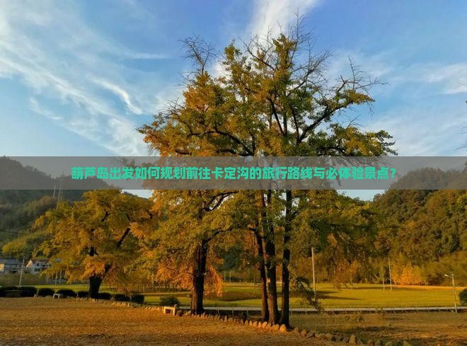 葫芦岛出发如何规划前往卡定沟的旅行路线与必体验景点？