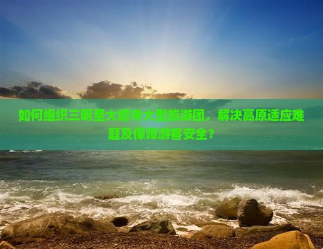 如何组织三明至大昭寺大型旅游团，解决高原适应难题及保障游客安全？