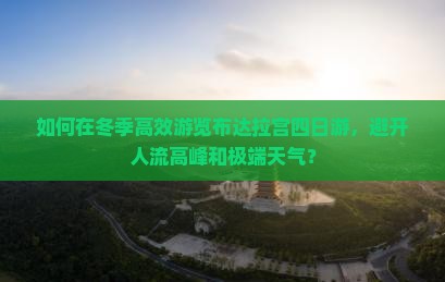 如何在冬季高效游览布达拉宫四日游，避开人流高峰和极端天气？