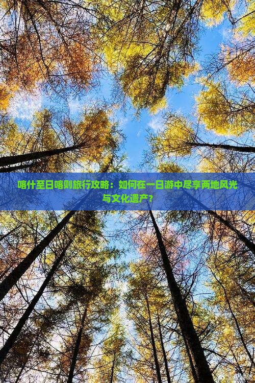 喀什至日喀则旅行攻略：如何在一日游中尽享两地风光与文化遗产？