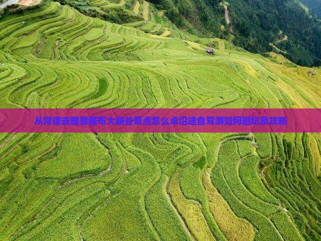 从常德去雅鲁藏布大峡谷景点怎么卓沿途自驾游如何避坑及攻略 从常德去雅鲁藏布大峡谷景点怎么卓沿途自驾游如何避坑及攻略