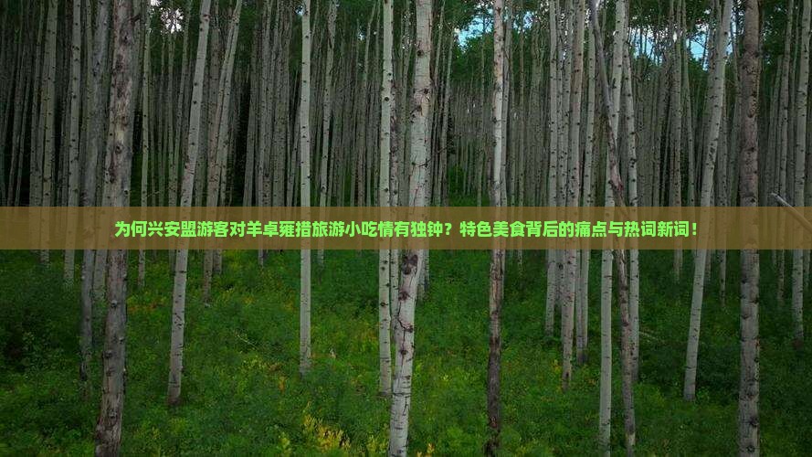 为何兴安盟游客对羊卓雍措旅游小吃情有独钟？特色美食背后的痛点与热词新词！