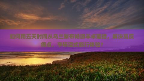 如何用五天时间从乌兰察布畅游羊卓雍措，解决高反痛点，享柿浸式旅行体验？