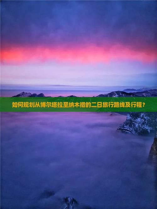 如何规划从博尔塔拉至纳木措的二日旅行路线及行程？