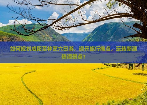 如何规划咸阳至林芝六日游，避开旅行痛点，玩转新潮热词景点？