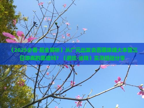 广元去西藏珠峰大本营三日游
