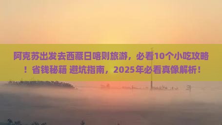 阿克苏去西藏日喀则旅游小吃
