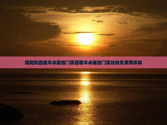 揭阳到西藏羊卓雍措门票