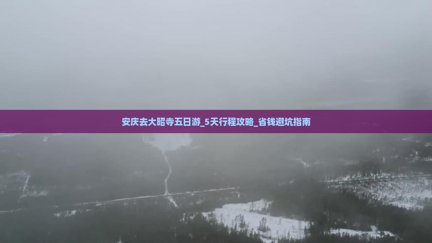 安庆去西藏大昭寺五日游