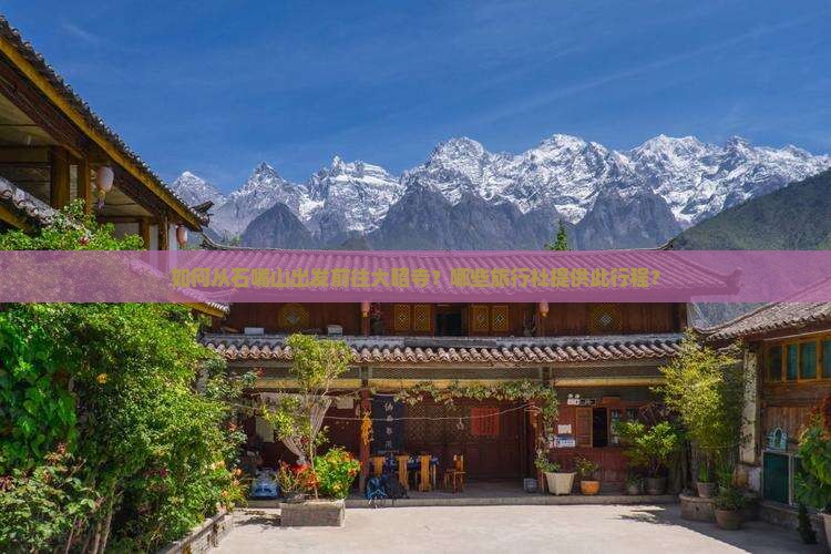 如何从石嘴山出发前往大昭寺？哪些旅行社提供此行程？