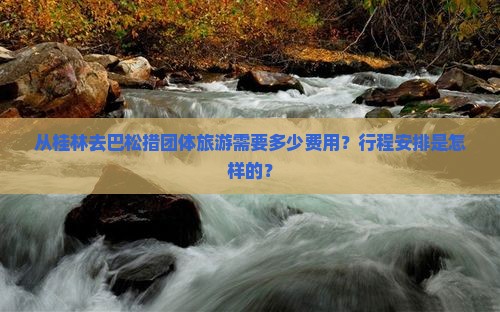 从桂林去巴松措团体旅游需要多少费用？行程安排是怎样的？