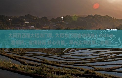 大同到西藏大昭寺门票
