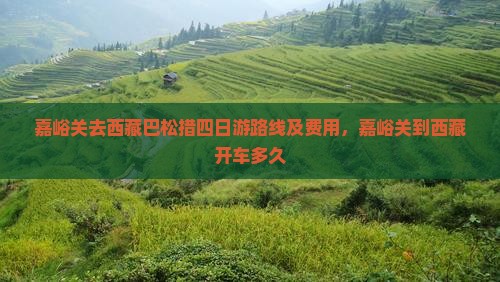 嘉峪关去西藏巴松措四日游