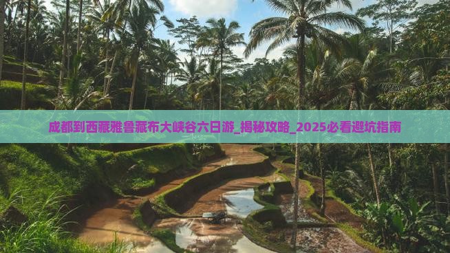 成都到西藏雅鲁藏布大峡谷六日游
