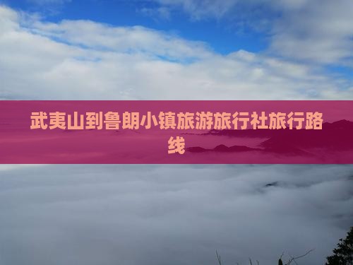 武夷山到西藏鲁朗小镇旅行社