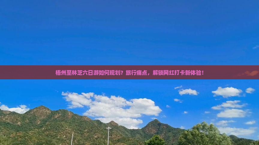 梧州至林芝六日游如何规划？旅行痛点，解锁网红打卡新体验！