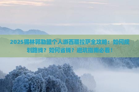 锡林郭勒盟去西藏拉萨个人游