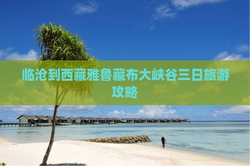 临沧去西藏雅鲁藏布大峡谷三日游