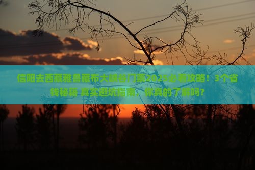 信阳去西藏雅鲁藏布大峡谷门票