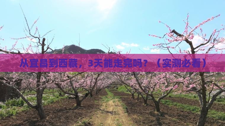 宜昌到西藏攻略