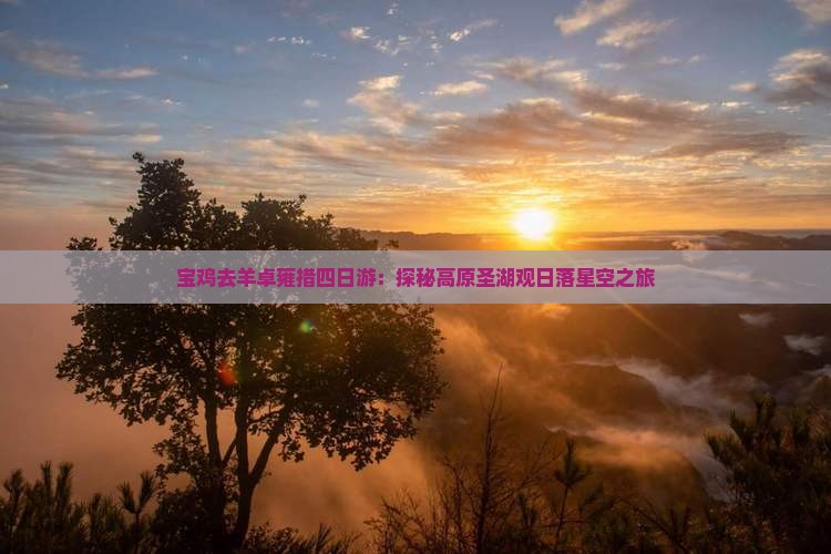 宝鸡去羊卓雍措四日游：探秘高原圣湖观日落星空之旅