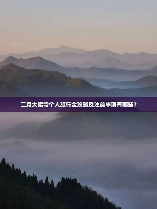 二月大昭寺个人旅行全攻略及注意事项有哪些？