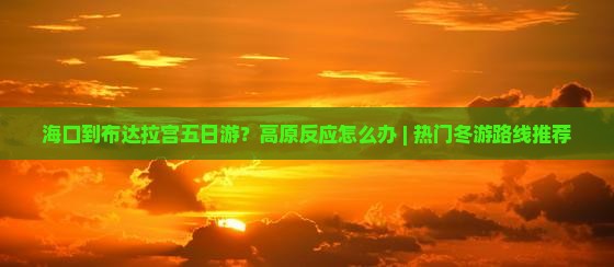 海口到布达拉宫五日游？高原反应怎么办 | 热门冬游路线推荐