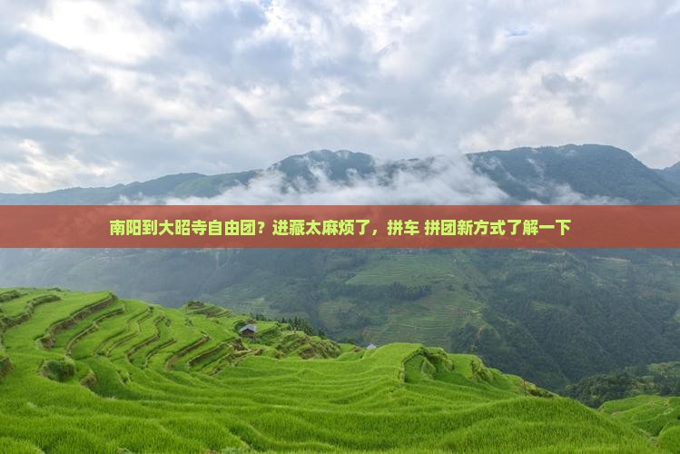 南阳到大昭寺自由团？进藏太麻烦了，拼车+拼团新方式了解一下