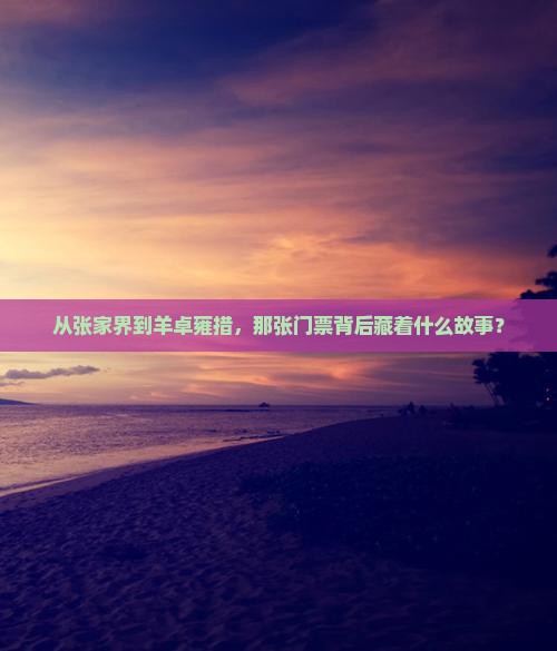 从张家界到羊卓雍措，那张门票背后藏着什么故事？